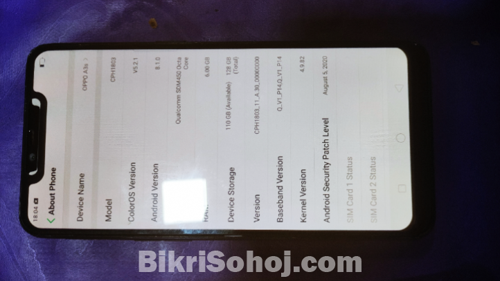OPPO A3S